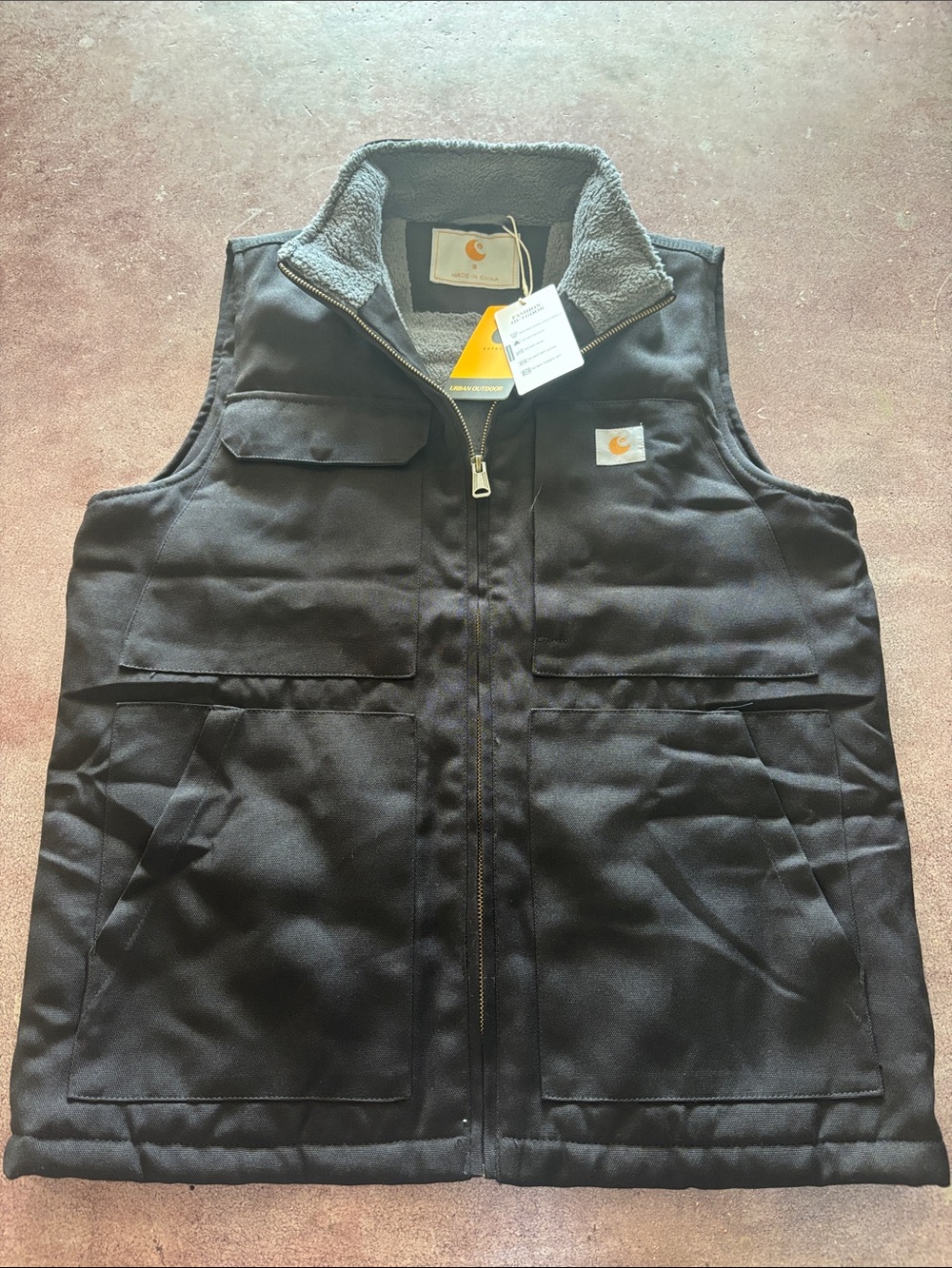 Carhartt Men's Black Vest - S